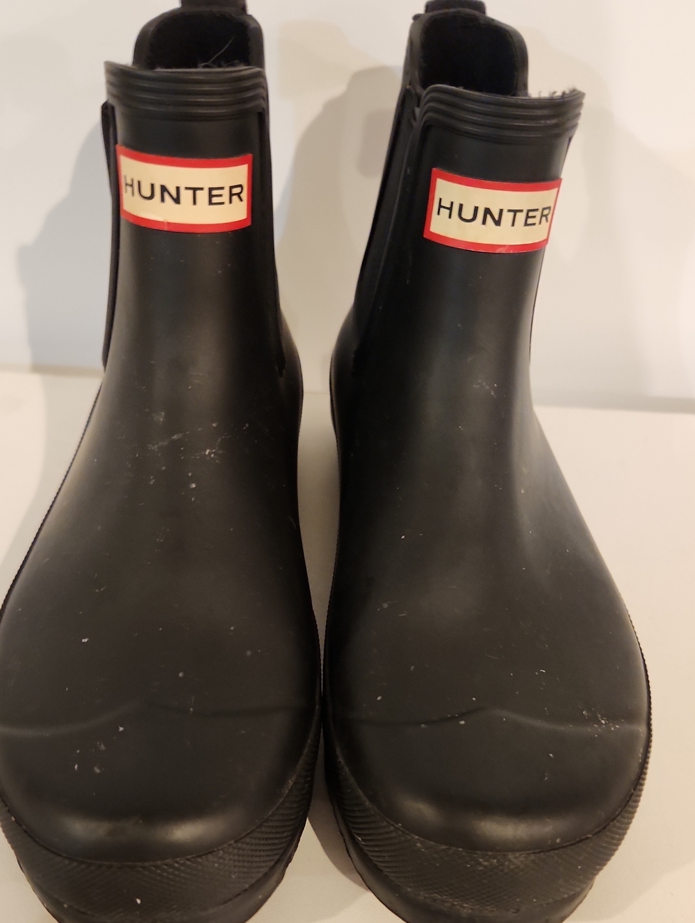 Hunter Womens Black Chelsea Rain Boots EU 40 W 949